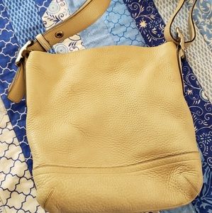 Coach bag, hobo style, tan